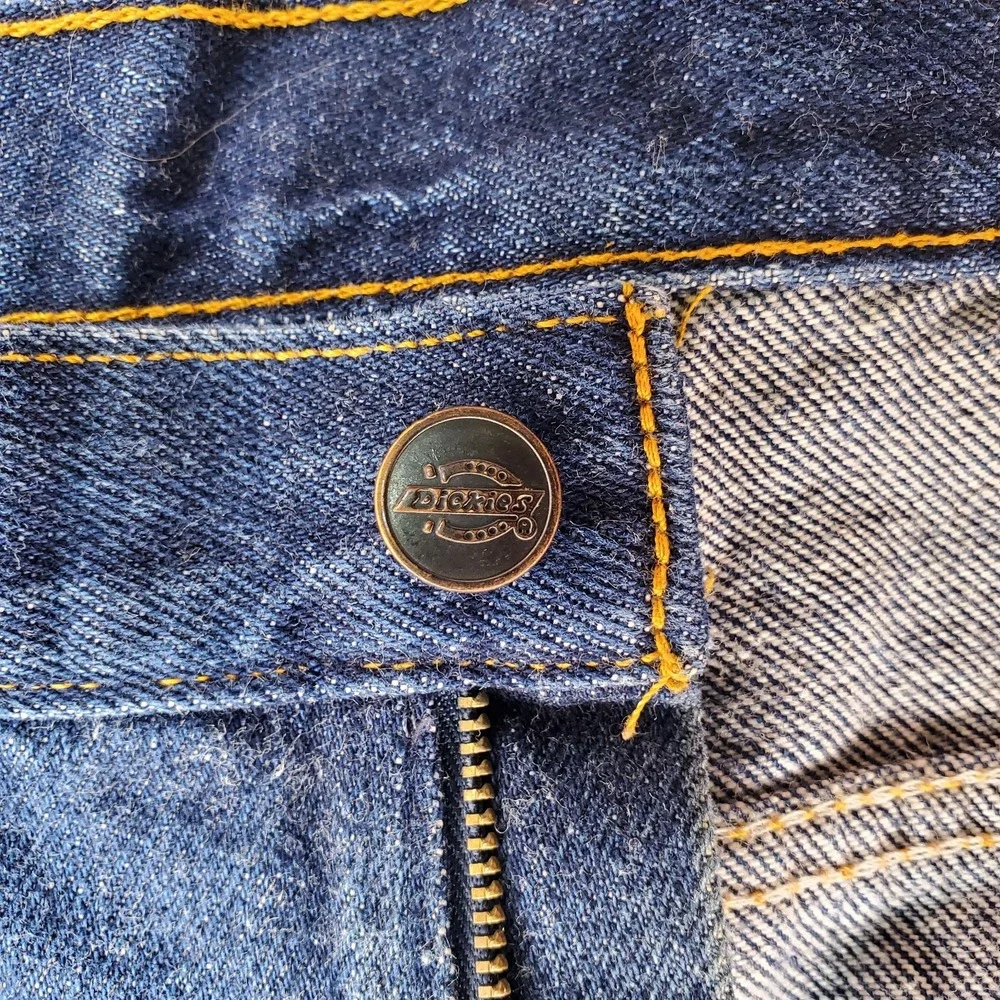 Dickies Jeans Mens 38x34 Straight Fit Blue Denim Workwear Classic Durable